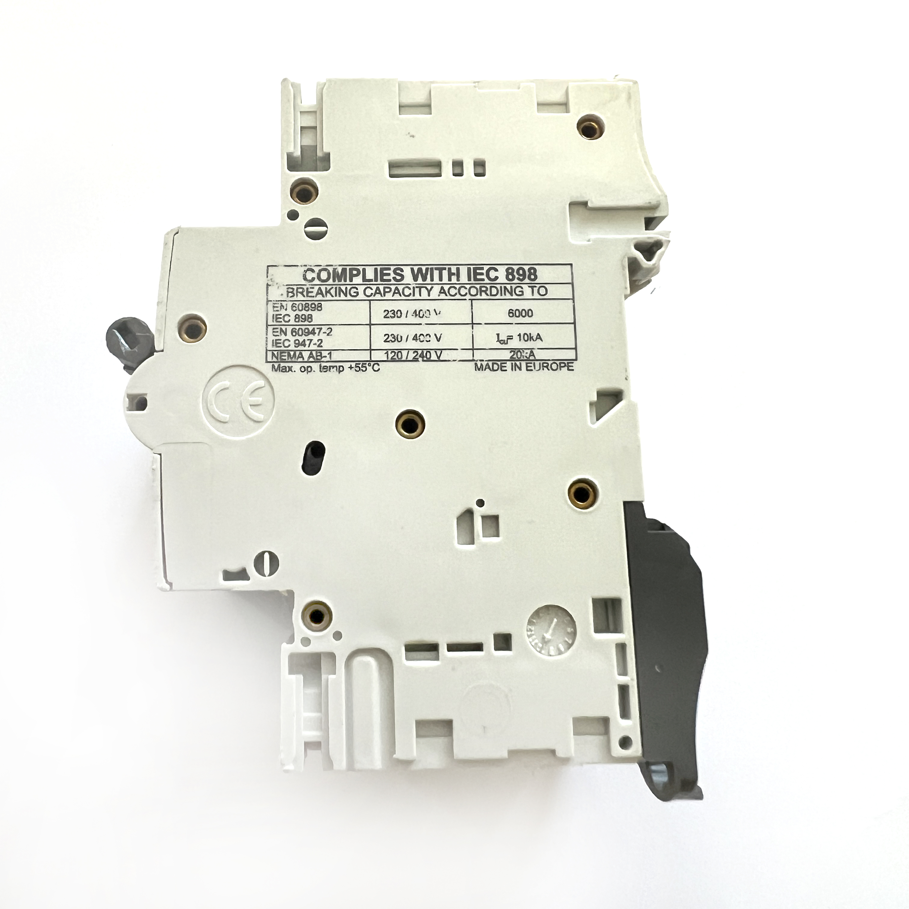 MCB's: Dorman Smith AT10D Black Clip D10 10A 10 Amp 3 Pole Phase MCB ...