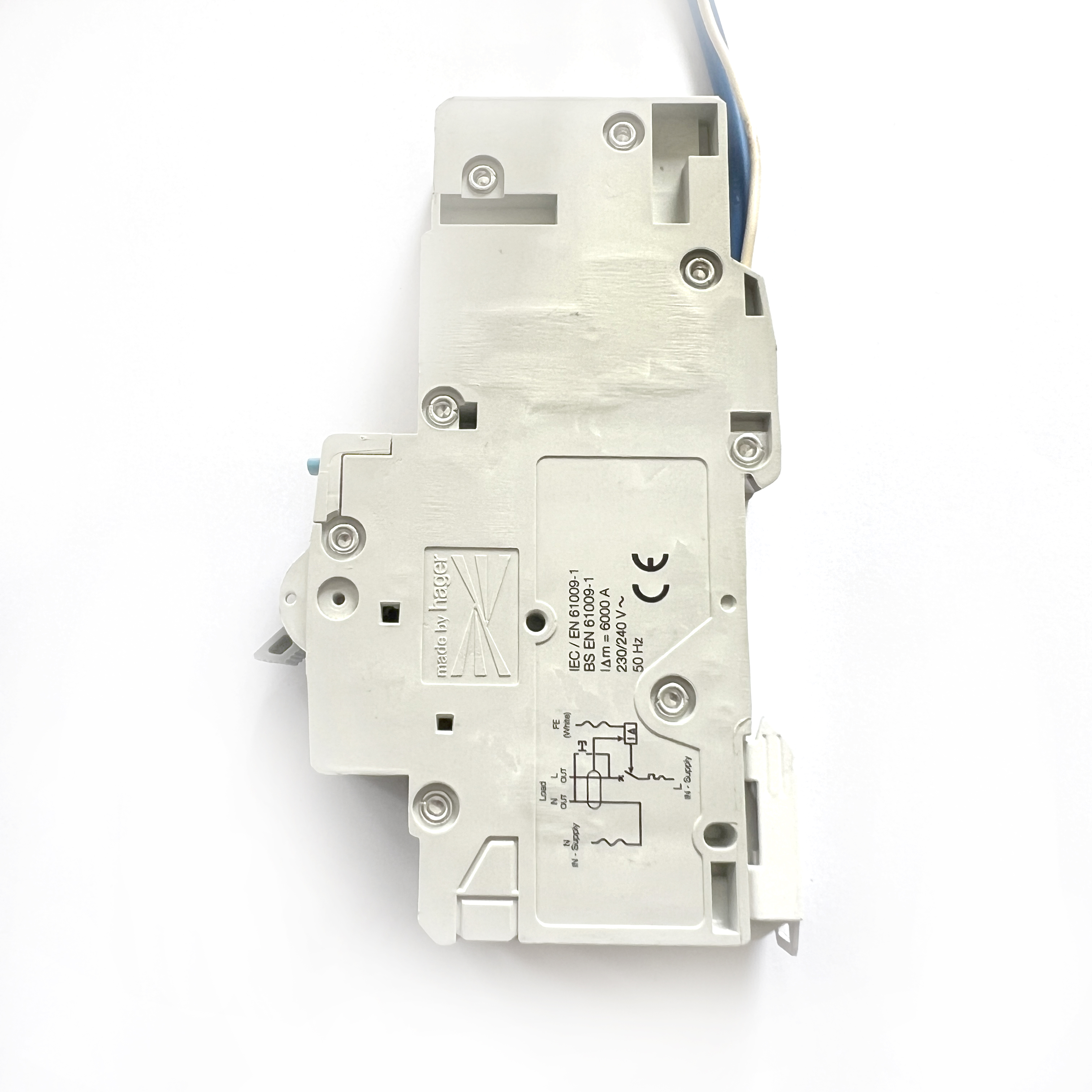 RCBO's: Hager ADA116U B16 16A 16 Amp 30mA RCBO Circuit Breaker Type A