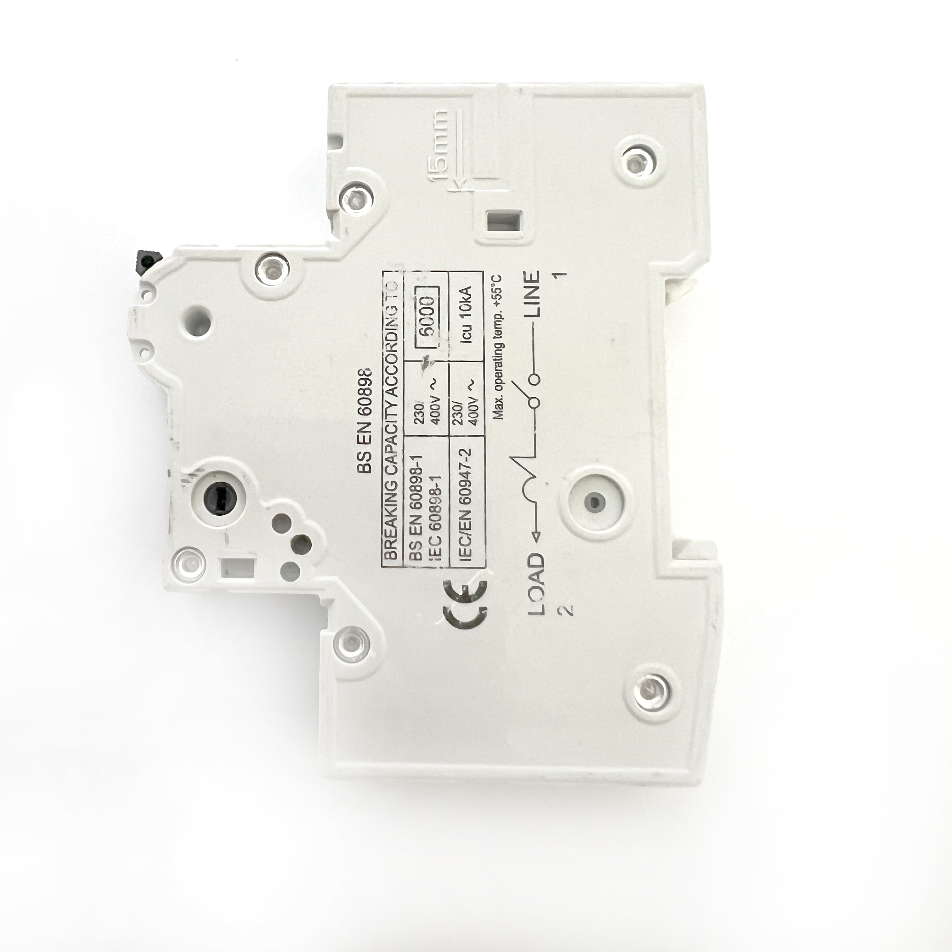 MCB's: Crabtree 6FS40B White Clip B40 40A 40 Amp MCB Circuit Breaker Type B
