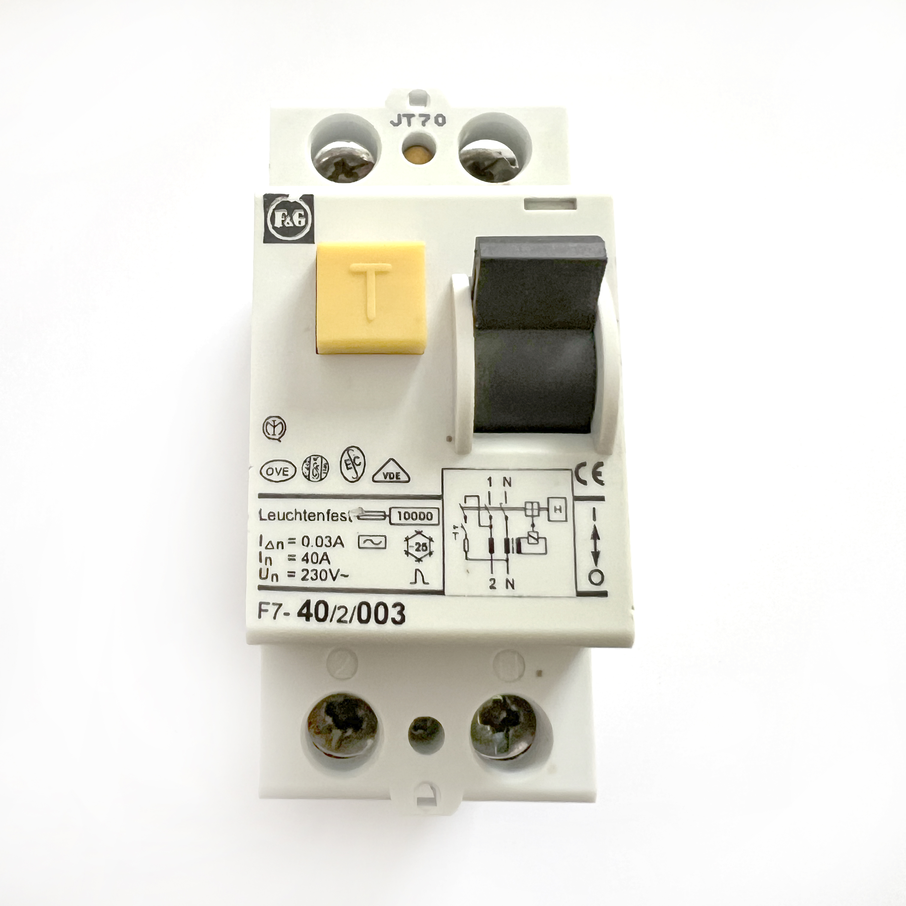 Residual Current Devices: F&G F7-40/2/003 40A 40 Amp 30mA RCD 2 Double ...