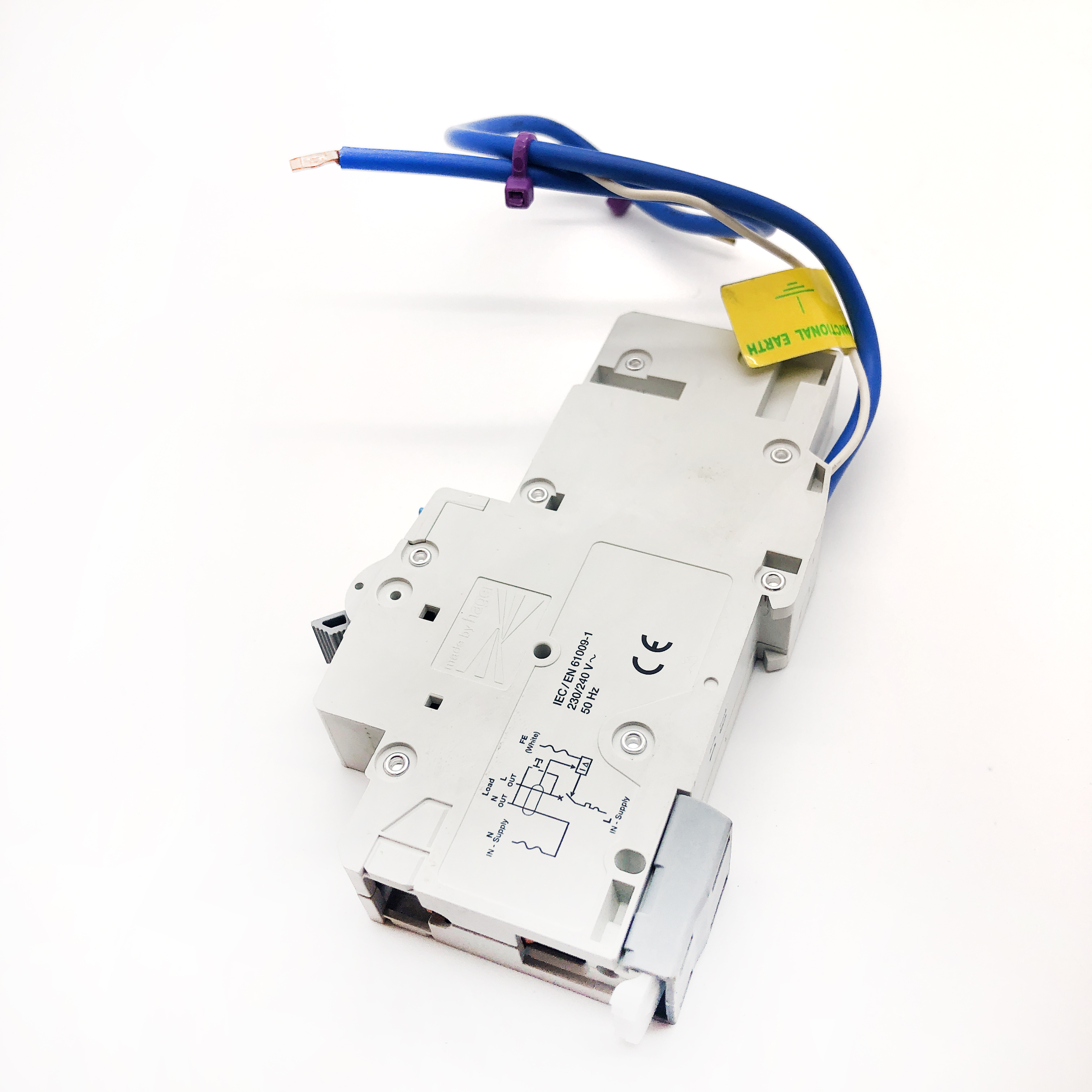RCBO's: Hager ADN106 B6 6A 6 Amp 30mA RCBO Circuit Breaker Type AC