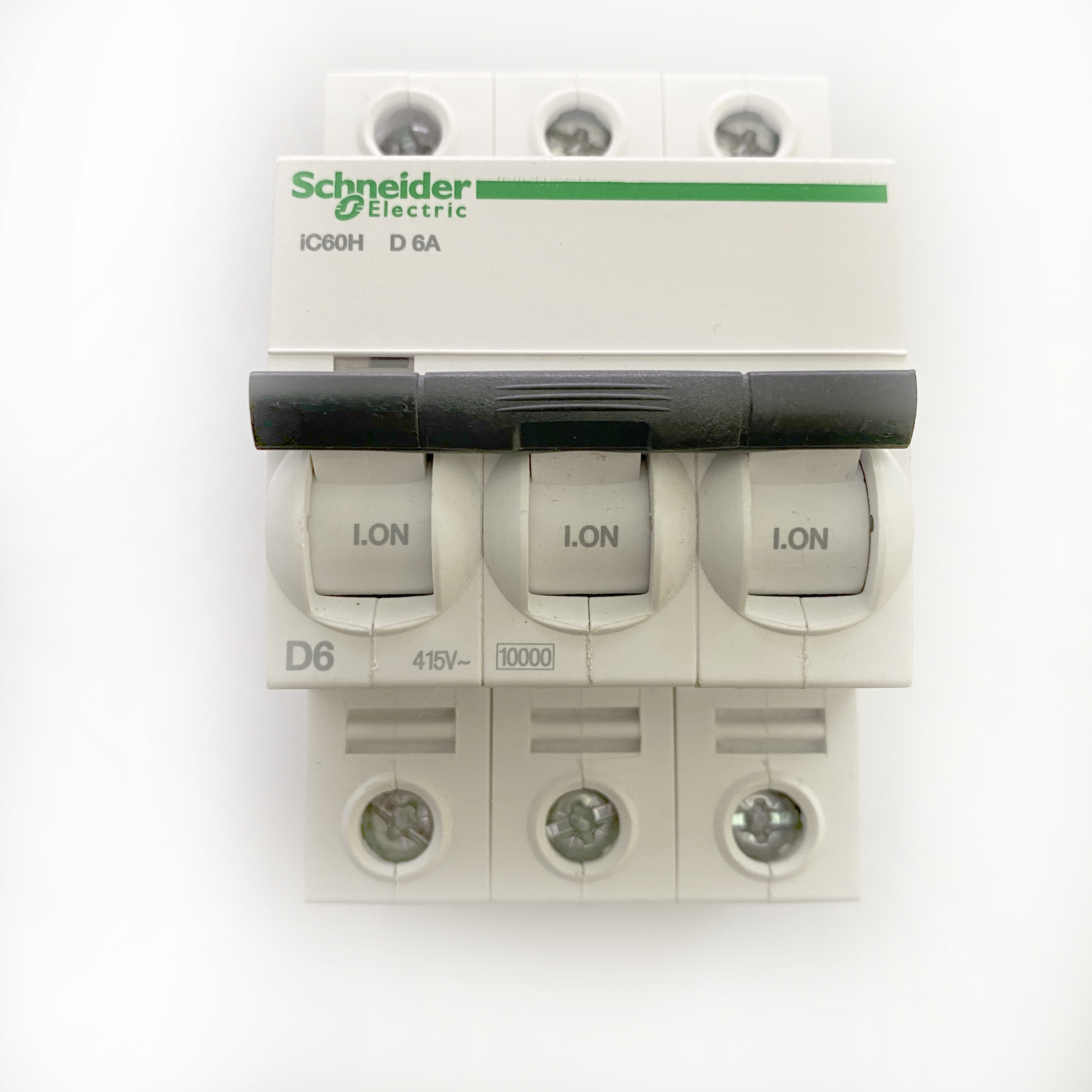 MCB's: Schneider Electric iC60H D6A D6 6A 6 Amp 3 Pole Phase MCB ...