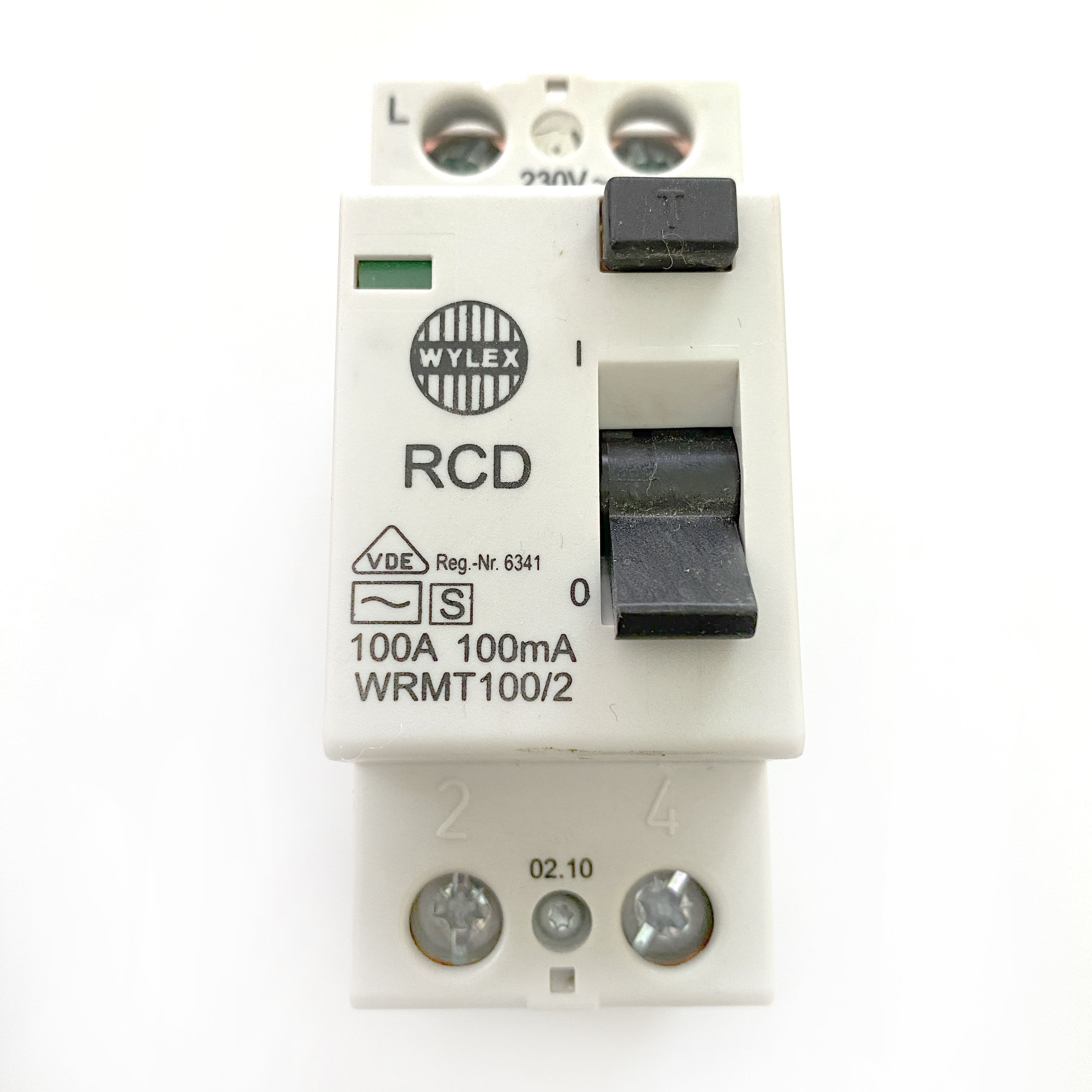 Wylex WRMT100/2 100A 100 Amp 100mA RCD 2 Double Pole Circuit Breaker
