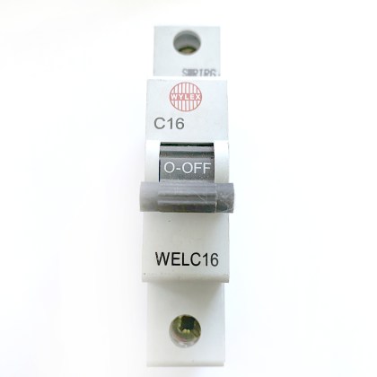 MCB 6KA Type C C16-16 Amp Wylex WELC16 Miniature Circuit Breaker 