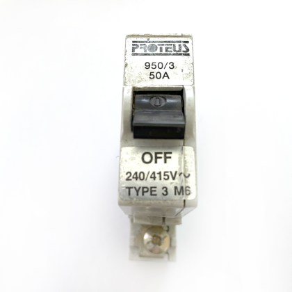 Proteus 950/3 M6 50A 50 Amp MCB Circuit Breaker Type 3